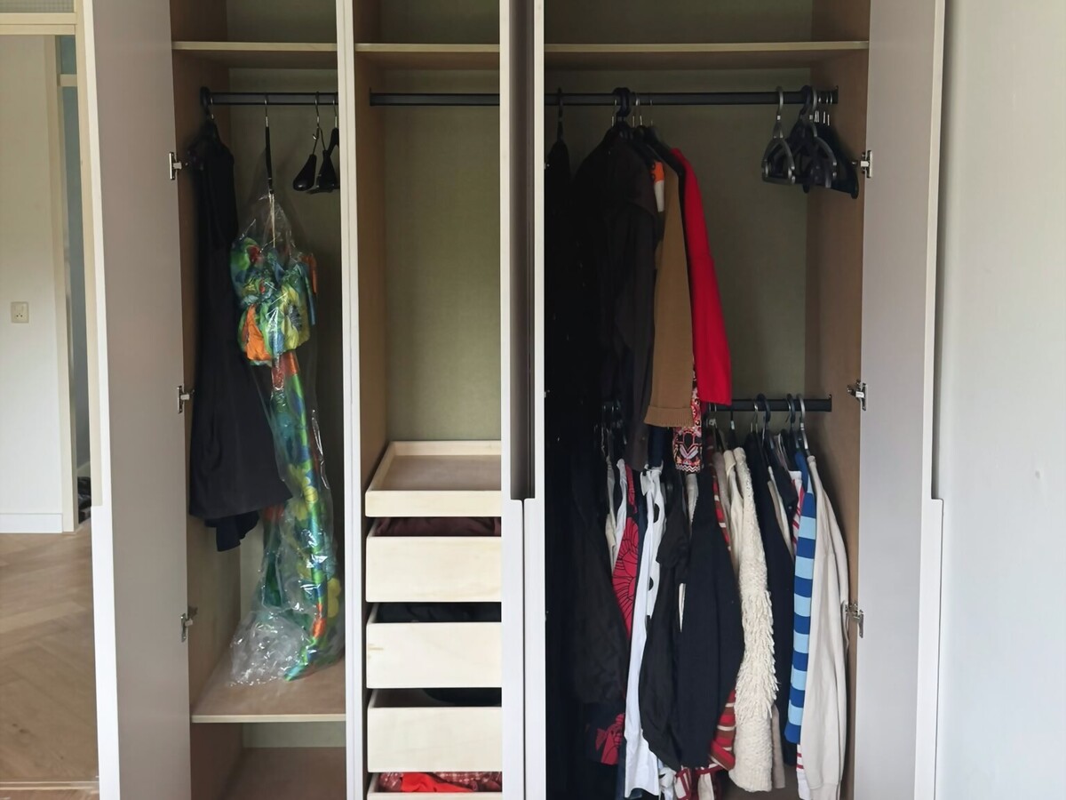 Open interior · lived-in